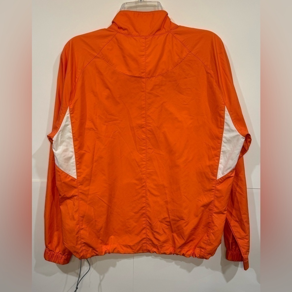 Nike Windbreaker Half Zip Pullover Jacket Large Orange White FitStorm Athletic - Picture 3 of 8